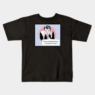 Gavin and Stacey Pop Art Style 'Does Anybody Fancy A Chinese? Alan?' Kids T-Shirt